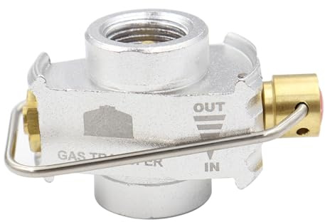 Hsthe Sea Gas Canister Refill Adapter - Portable Gas Cylinder Refill Adapter for Outdoor Camping, Multifunction Gas Pressure Valve Inflation Valve