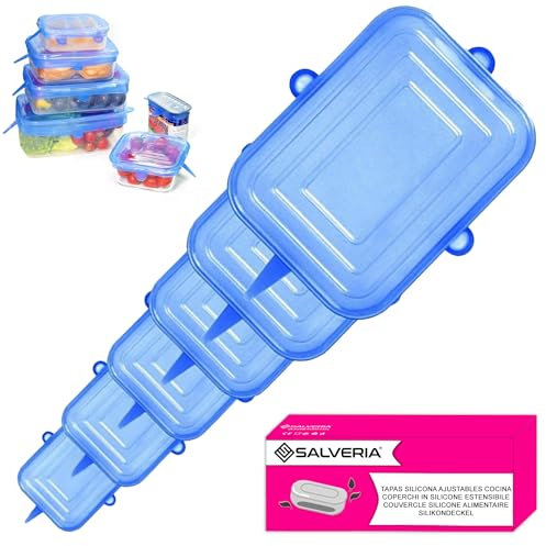 Couvercle silicone alimentaire adaptables ecologiques elastiques reutilisables sans BPA Lavable au lave-vaisselle couvercle boite de conserve couvercles pour bocaux de conserves et confitures
