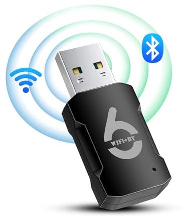 RUIZHI AX900Mbs - Memoria WiFi para PC, 6 unidades (5,8 GHz / 2,4 GHz), adaptador WiFi gratuito para PC, escritorio, portátil, Win10/11 (Bluetooth wifi6)