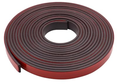 Sarini Flexible Magnetic Tape 1,2cmx3m Magnetic Strip with Strong Self Adhesive - Ideal Magnetic Roll for Craft and DIY Projects,Fridge and Dry Erase Board