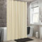 AEKDCL Rideau Douche Anti Moisissure en PEVA 120x210cm/47x83in(WxH) Blanc laiteux Rideau de Douche Tissu Polyester Imperméable Lavable en Machine pour Baigoire Angle Salle de Bain avec 12 Crochets