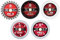FOCSTOL Trennscheibe Set - 5 Stück 75mm x 10mm Diamant Sägeblatt für Porzellan Fliesen Holz Beton Metall