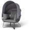 BURI Egg Chair Loungesessel 110x156cm mit faltbarem Dach Sessel Outdoor Gartenstuhl Stuhl