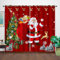 Curtain Weihnachtsbaum Blackout Curtain Weich Gardinen Wohnzimmer Waschbar Vorhang mit ösen Verdunklungsvorhänge Curtains Living Room Polyester Vorhänge 2x140x160cm