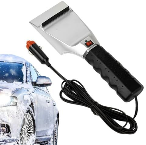 Elektrisch beheizter Eiskratzer, 12 V, Auto-Windschutzscheiben-Eiskratzer, beheizter Schaber, Schnee-Entfernungswerkzeug, Schnee-Eisschaufel für Auto-Windschutzscheibe