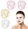 Oruola Lot de 4 masques faciaux en silicone, réutilisables, masque facial anti-rides, support de masque hydratant pour le visage, empêche l'évaporation