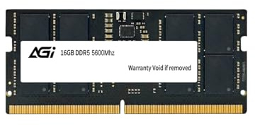 AGI SD238 RAM DDR5 16GB 5600MHz SODIMM, CL46 Memoria per computer portatile, mini PC, memoria ad alte prestazioni