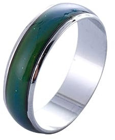 Yardenfun Stimmungsring Farbwechsel Metallschmuck Breit Innendurchmesser Kreativer Finger Ring Farbänderung Temperatur Und Stimmung Geschenk Für Frauen Männer Freund Freundin