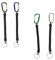 HOMSFOU 1 Jeu Porte-clés Anti-permanent Cordon Rétractable Outil Multifonction Boucle De Corde Élastique Pour La Pêche Chaîne De Poignet De Longe Anti-permante Couleur Aléatoire 4 Pièces
