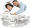 Orthese Anti-Ronflement Silicone RÉGLABLE - Gouttière Anti-Ronflement & Bruxisme - Efficace Hommes/Femmes - Puissant, Adaptable, Sécurité Dentaire (Blanc A01)