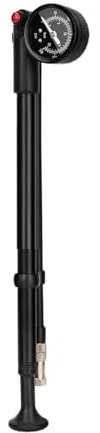 Portable Mountain Bike Shock Absorber Pumps 300 psi High Pressure Front Fork Pumps with Gauge and Air Blood Button Easy to Use High Pressure Front Fork Pumps with Gauge