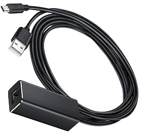 DIYEAH Adaptateur Ethernet Micro USB vers Mbps pour TV sans Fil Réseau Compatible avec Fire TV Stick