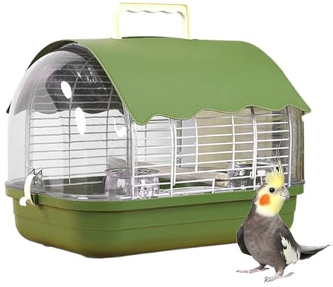 Vogelreisekäfig Sonnengeschützte Transparente Vogeltransportbox Mit Griff