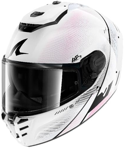 SHARK, Integraler Motorrdahelm SPARTAN RS SPEED-TECH White Violet Black WVK, XXL