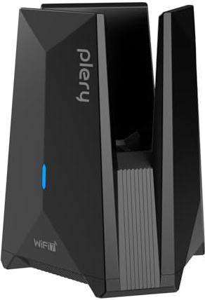 PLERY Wi-Fi 7 Chiavetta WiFi USB, BE6500 2×6dBi Antenna WiFi per PC Fisso Laptop, Tri-Band 6GHz/5GHz/2,4GHz, Adattatore USB Wi-Fi Lunga Portata per Windows 11/10, 4K-QAM, Driver Integrato, MLO & WPA3
