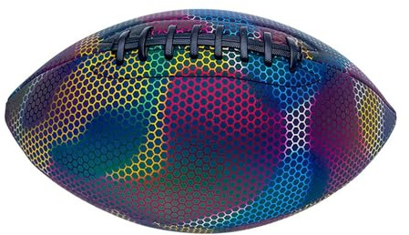 AMSLSIU Offizieller American Football Rugbyball mit einzigartiger Leuchtfunktion im Dunkeln für spannende Spiele und EIN unterhaltsames Spielerlebnis. Amerikanischer Standard