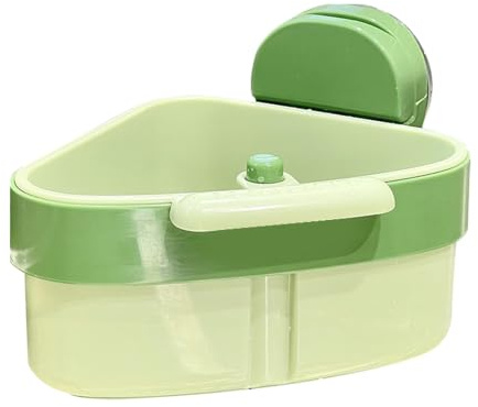 Panier de vidange d ' angle d ' évier avec à ventouse, passoire de cuisine triangulaire en PP pour le rinçage des produits et le stockage des éponges