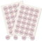 Logbuch-Verlag 48 Danke Etiketten rosa grau grau Herzen - Dankeschön Geschenke Gastgeschenke Kunden Sticker rund Ø 4 cm
