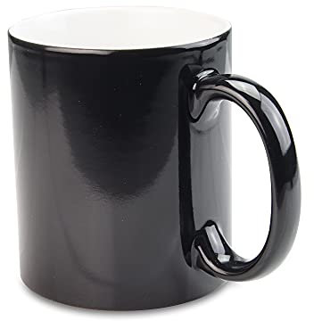 Signzworld Sublimation Mugs 11oz Colour Changing Black 36 Pack Gloss with Gift Box for Heat Press Transfer