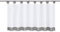 Yujiao Mao 1er-Pack Voile Scheibengardine mit Schlaufen HxB 60x90cm Grau
