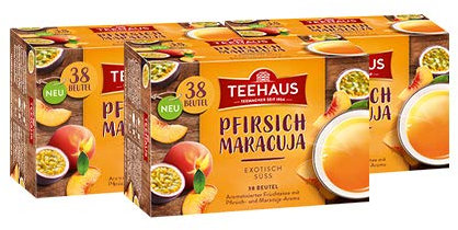 Teehaus Pfirsich-Maracuja, 3er Pack