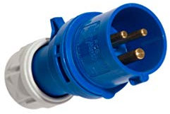 Fiche Mâle 250v 2p+t 32a -ceba-p17m3b32t