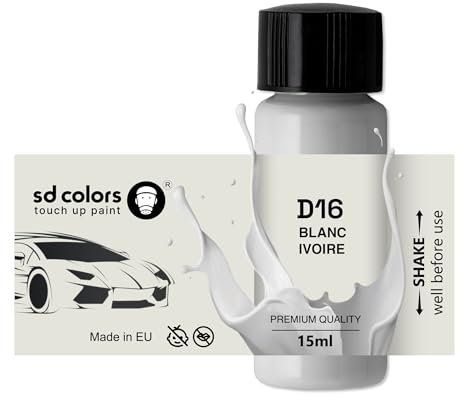 SD COLORS Blanc IVOIRE D16 Peinture de retouche 15 ML
