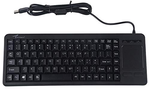 Gaming Keyboard Quiet Ergonomique DS-8800 USB Interface Empêcher l'eau Éclabousser Gravure Au Laser Caractère d'une Seule Pièce Filaire Clavier Touchpad, Longueur: 1,5 M, Compact Keyboard PC