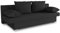 Schlafsofa Tina inklusive Bettkasten - Sofa mit Schlaffunktion, Bettsofa, Couchgarnitur, Couch, Bett, Schlafmöbel (Alova 04 (Schwarz))