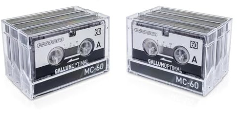GALLUNOPTIMAL MC60 Mikrokassette – für Diktiergeräte – 6er Pack – Kassette für Diktiergerät – Microcassette – Audio Cassette
