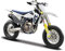 Bburago Husqvarna FS 450 Supermoto Motorrad - Maßstab 1:18 - Unglaublich detaillierte Druckguss-Nachbildung Sammlerstück Motorradmodell, Weiß