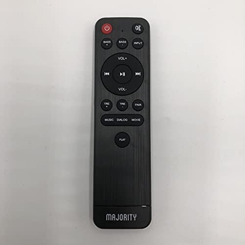 Replacement Remote Control Compatible with Majority Snowdon Soundbar and Majority Teton Soundbar