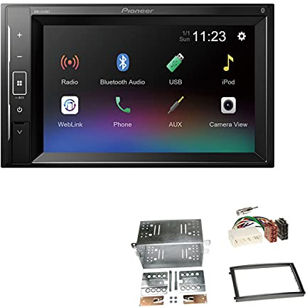 Pioneer DMH-A240BT 2-DIN Autoradio Bluetooth USB passend für SsangYong Rexton II 2006-2013 schwarz