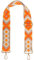 styleBREAKER Taschen Schulterriemen verstellbar mit Buntem Ethno Muster, Wechsel Taschengurt, Karabiner, Handyband 02013024, Farbe:Orange-Taupe-Beige