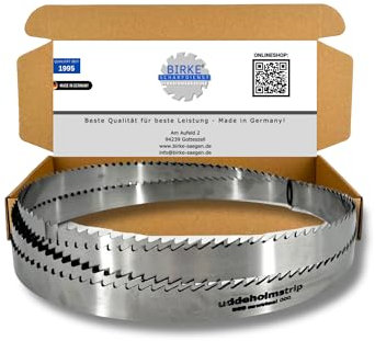 Bandsägeblätter Uddeholm Schwedenstahl 3545-6000mm Breite 25mm für Holz (4200mm x 25mm x 0,5mm ZT8mm)
