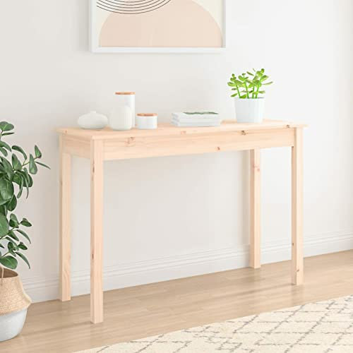 Tidyard Konsolentisch Flurtisch Ablagetisch Flurkonsole Konsole Beistelltisch Telefontisch Frisiertisch Massivholz Kiefer 110x40x75 cm