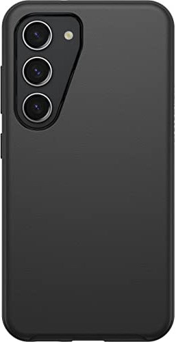 OtterBox Cover per Samsung Galaxy S23 Symmetry Clear, resistente a shock e cadute, sottile, testata 3x MIL-STD 810G, protezione antimicrobica, Nero, Senza Retail Package