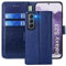 FMPCUON Cover per Samsung Galaxy S23,Cover in Pelle Samsung Galaxy S23,Flip Wallet Case Custodia in Pelle PU Premium,con Magnetica a Scatto per Samsung Galaxy S23,Blu