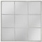 THEROSE Espejo Ventana, Espejo Industrial, Aluminio 120 x 120 cm (Blanco)