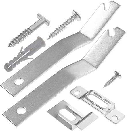 Tofficu 2 Juegos gancho para marco de fotos ganchos cuadros seguridad perchas para galerias de arte caballetes metalicos marcos de fotos perchas de marco perchas de seguridad antirrobo