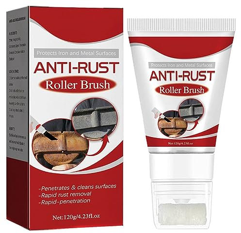 Hehimin Metall-Rostentferner, Entrosten, Reinigungsbürste, langlebiger Rostfleckenreiniger, 120 g Anti-Rost-Rollbürste, Grundierung, Metallentuster (1 Stück)