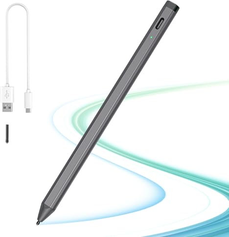 TiMOVO Lápiz USI para Chromebook, Lápiz Digital USI 2.0 Carga Rápida con Control 4096 Adapta a HP x360, Fire MAX 11, Amazon Fire HD 10 13ª Gen 2023, IdeaPad Duet/Yoga, ASUS Flip Chromebook Pen