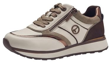 Tamaris Damen Sneaker Wechselfußbett; Chocolate Combined, EU 38