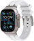 VeveXiao Correa resistente de diseño de lujo compatible con Apple Watch Ultra/Ultra2 de 49mm,45mm,44mm,42mm, impermeable de repuesto para iWatch Series 9 8 7 6 5 4 3 2 1 SE,Blanco titanio