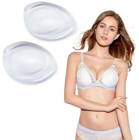 KALUROIL Ensemble De Coussinets Soutien-Gorge Et Volumateurs En Gel De Silicone Transparent - IdéAl Pour Maillots De Bain, Bikinis Et FêTes De Mariage(Grand)