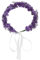 CRILSTYLEO Blumenkranz Haarschmuck mit Lavendelblüten Braut Haarschmuck Wreath Headband für Strand Hochzeit Fotografie Floral Headpiece für Frauen und Mädchen