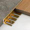 Fliesen Abschlussleiste Lang 135cm*2 Aluminiumlegierung Biegbar Fliesenschiene Einfassprofil L-Profil Fliesenprofil Winkelprofil Zum Kantenschutz Für Bodenbeläge Mit 12.5-15 Mm Höhe(Gold,H:15MM)
