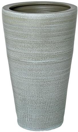 DRW Porte-Parapluie Vase de Sol en céramique Vert Olive 37 x 37 x 61 cm