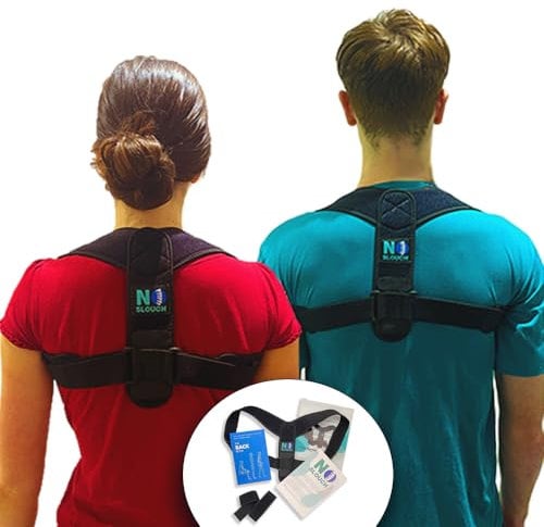 Back & Shoulder Posture Corrector & Support Brace. Includes Back Guide & Extender Straps To Fit Any Size. Proven Design That's Sold Millions. Men & Women Spine Alignment & Lumbar Straightener.