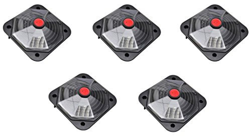 Sufrk Solar Pool Heater 735 W Set of 5,Solar Dome Heater, U V-Proof Pool Warmer for Swimming Pool Above Ground, Single Unit Water Heater with Hose Connectors, Outdoor Solar Heater